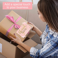 Impression personnalisée de luxe en feuille d'or Rose, tampon à chaud, papier enduit d'affaires, cartes de remerciement