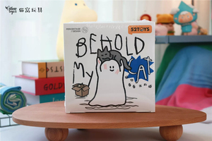 Auténtico Set Completo <span class=keywords><strong>de</strong></span> 9 Figuras Sorpresa 52TOYS Ghody Serie Behold My Cat, Lindas Figuras <span class=keywords><strong>de</strong></span> Gatos Fantasma Curativos, Adorno <span class=keywords><strong>de</strong></span> Escritorio, Regalo - Product Image 3