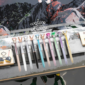 ปากกาลูกลื่นคริสตัลประกายเพชรพลาสติกราคาถูกกว่าเครื่องเขียนสุดสร้างสรรค์ปากกาน่ารักสำหรับเด็กผู้หญิงหมึกสีดำใช้ในโรงเรียนสำนักงานขนาด1.0มม. - Product Image 3