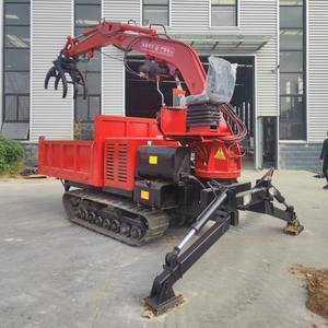 Mini dumper diesel à essence à chenilles hydrauliques 300 Kg 500 Kg 800 Kg benne basculante, moteur Euro V Epa - Product Image 6