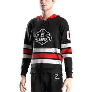 Maillot de Hockey à Capuche Brodé Oversize pour Homme et Femme – Tenue d'Équipe de Hockey sur Glace à Manches Longues – Design Tendance et Abordable - Product Image 5