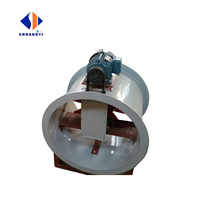 Système de ventilation pour usine de copeaux de bois 800CFM 1000CFM 1500CFM, ventilateur axial à moteur externe à haut débit d'air, connecté par courroie
