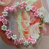 Nouveau bracelet bohème en cristal et strass à motif floral pour femme, cadeau de plage. Accessoire Chic Unique et Raffiné