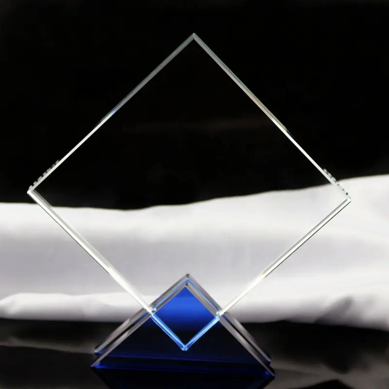 2022 atacado cristal de troféu xadrez de vidro award placa de cristal para lembrança presentes/barato cristal vazio medalhão