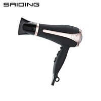 Sèche-cheveux électrique de luxe disponible en plusieurs couleurs, design high-tech, sans dommages causés par la chaleur, avec buse concentratrice