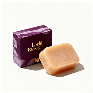 Petite boîte à savon pliable personnalisée emballage avec logo imprimé pour produit de soin de la peau boîtes d'expédition écologiques emballage pour barre de savon - Product Image 2