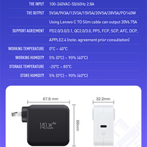 Cargador Rápido GaN de 140 W con Enchufe Australiano, Puerto USB-C Único, PD 3.1, Tipo C, para <span class=keywords><strong>Apple</strong></span> MacBook, MacBook <span class=keywords><strong>Pro</strong></span>, Laptop - Product Image 3