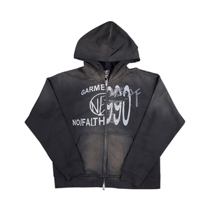 Streetlux Oversized Pullover Hoodie Hombres Heavyweight 500GSM Acid Wash Vintage Distressed Terry Streetwear - Product Image 1