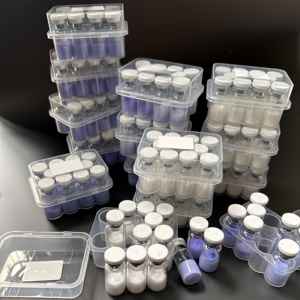 Péptido GHK-CU de Alta Calidad, Péptido Ahk-cu en Polvo 99%, Péptido de Cobre Azul Ahk-cu, Materiales Cosméticos, Mejor Precio - Product Image 1