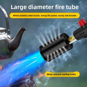 Nhà bếp ngoài trời kim loại Ngọn Lửa Súng Cassette ngọn đuốc đầu cắm trại nướng thịt nướng cầm tay Windproof flamethrower bán buôn - Product Image 5