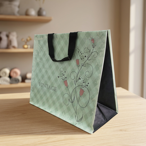 Bolsa de Compras Reutilizable y Reciclable de Polipropileno Tejido KimDuc KD1323 100-120gsm, Laminación, Certificación GRS4.0, Diseño Personalizado, Impresión OEM - Product Image 3