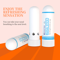 Tiras nasales portátiles con logotipo personalizado T-zone Care Refresh Brain Nasal Absorption Energy Nasal Stick para respirar