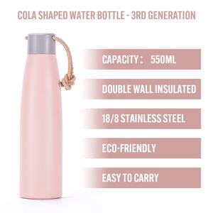 Nueva Botella de Agua de Acero Inoxidable 304, Portátil, con Cuerda, Deportiva, de Boca Pequeña, para Viajes - Product Image 5