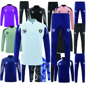 Herren Langarm Quick Dry Polyester Fußball Trainings anzug Custom Logo Herbst/Winter Plain Fußball anzug - Product Image 4