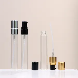 Emballage de cosmétiques testeur de parfum flacon 7ml petite bouteille de pompe à lotion bouchon en aluminium