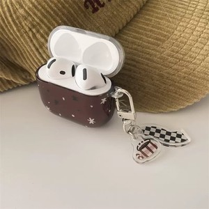 Korean-style niche star for AirPods case for 4/3 <b>Pro</b> <b>2</b> wireless earphones 1/<b>2</b> generation drop-proof earphone case with keychain - Product Image 2