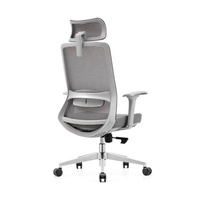 Chaise de bureau confortable, simple, respirante, en tissu maillé, ergonomique, chaise pivotante pour le personnel