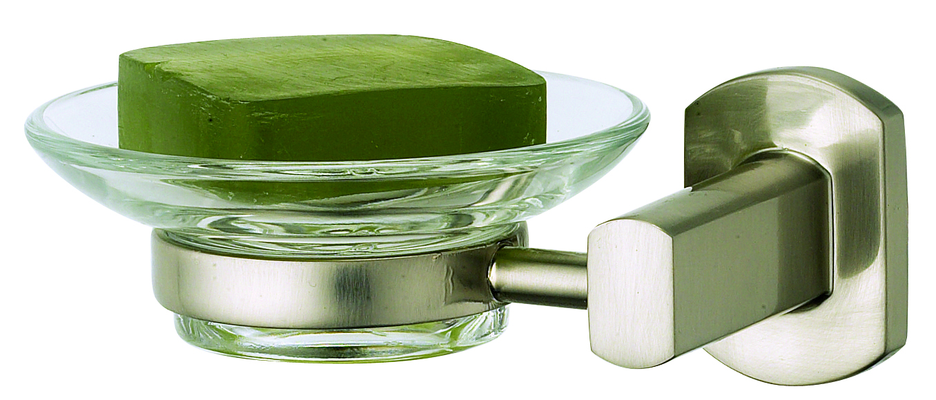 soap holder with glass