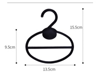 15.5cm cercle forme cintre multifonction écharpe ceinture cintres cravate écharpe anneau cintre antidérapant organisateur crochet support
