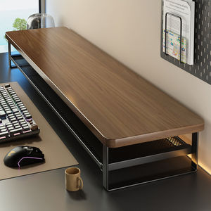 Computer Riser Stand Monitor <b>Bracket</b> Desktop Storage Shelf Office Organizer Multi Purpose Electronic Products Holder Rectangle - Product Image 3