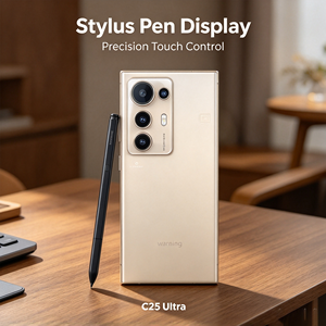 C25 Ultra Android 15/16/17, Teléfono Móvil con Lápiz Óptico, Smartphone 5G Dorado Desbloqueado, Teléfonos Inteligentes 5G Max, Teléfono Barato OEM - Product Image 3