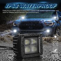 Nouveaux projecteurs LED blancs de 3 pouces, étanches IP67, en aluminium, montage universel pour UTV, ATV, pare-chocs tout-terrain, A-Pillar