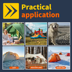 Стойки для батута, крепкие крепежные анкерные крепления, комплект для крепления на землю, штопор, оцинкованная сталь, антикоррозийный шип - Product Image 4