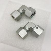 Adaptor Selang Hidrolik 2C9-36 90 Derajat Elbow JIC NPT, Fitting Hidrolik 90 Derajat Baja Karbon 2C9