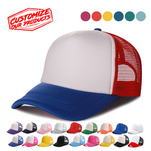 Chapeaux de camionneur en <span class=keywords><strong>mousse</strong></span> pour enfants, Logo personnalisé brodé 5 panneaux, casquettes de sport de Baseball, vente en gros, - Product Image 1