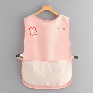 Tablier élégant imperméable et résistant à l'huile pour la cuisine, pour adultes, couleur unie, en polyester, usage quotidien - Product Image 2