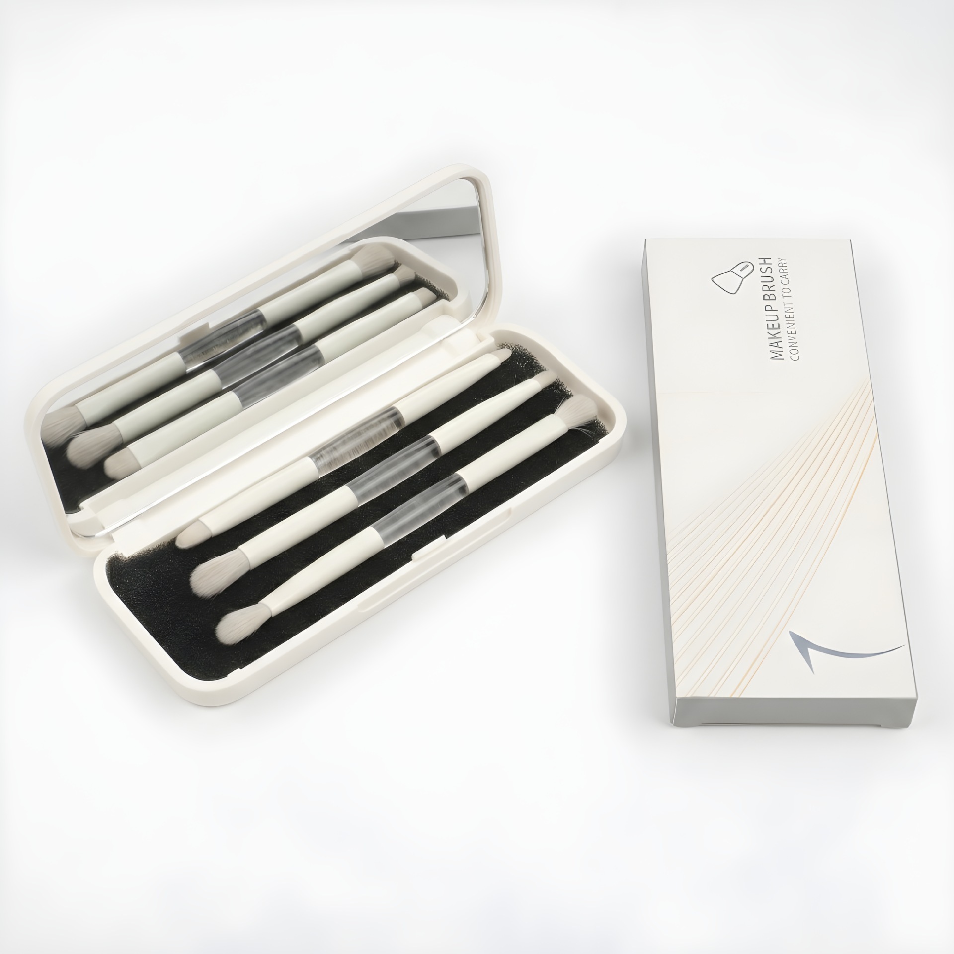 Flip Mirror Box - C.M.W + Eye Brush + C.Box