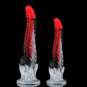 Yetişkin oyuncaklar Venom yumuşak sıvı silikon Dildos erkek ve kadın seks oyuncakları ile yüksek gerçekçilik çift kullanımlı gerçekçi yüksek simülasyon - Product Image 1