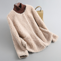 Parka courte en peau de mouton pour femme, coupe ajustée, élégante, fermeture à boutons, veste en fourrure de laine, doublure en polyester, manteau d'hiver