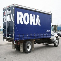 Rideau latéral de camion imperméable de haute qualité et bon marché avec couleur bleue en chine
