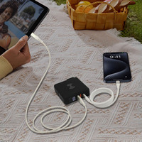 Batterie Li-poly tout-en-un 10000mAh Chargeur mural sans fil Power Station avec PD et double adaptateur de prise USB à la maison