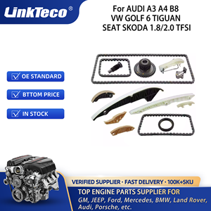 奥迪A3 A4 B8大众高尔夫6途观座椅斯柯达1.8/2.0 TFSI 06H103085G 06H103085GS5的Linkteco汽车发动机零件正时链条套件 - Product Image 3