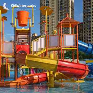 حديقة مائية ملعب تصميم فريد مرافق تسلية المياه الفيبرجلاس أكوا مخزن للأطفال - Product Image 1