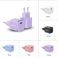 Adaptateur de voyage universel Tommox Mobile 20W PD USB Super Multiple USB 20W GaN USB-C Chargeurs pour téléphone portable Chargeur rapide 20W