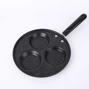 Three Hole Round Frying Pan Nonstick Mini Pan For Poaching Eggs Breakfast Household Use - Product Image 3