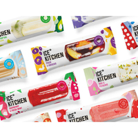 Sacs d'emballage en plastique compostables et biodégradables de qualité alimentaire pour glaces et bâtonnets, avec logo personnalisé, en vrac, scellés à l'arrière