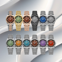 Montre mécanique pour homme, étanche, en acier inoxydable, automatique, squelette, cadran roulette, logo personnalisé