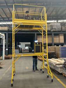 <span class=keywords><strong>Échafaudage</strong></span> QUEEN de 12 pieds <span class=keywords><strong>échafaudage</strong></span> polyvalent de style boulanger avec une capacité de 450kgs tour d'<span class=keywords><strong>échafaudage</strong></span> roulante réglable de boulanger <span class=keywords><strong>intérieur</strong></span> - Product Image 5