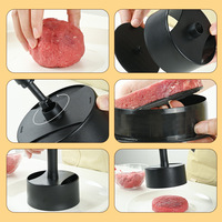 Moule à galettes de viande en plastique, presse à hamburgers, outil de pressage de viande rond pour la cuisine, moule DIY pour galettes de crevettes et de steaks