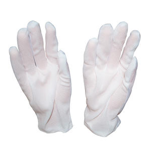 Guantes de Jardinería Blancos a Rayas, Antiestáticos, de Poliéster Tejido, Impermeables, Recubiertos de Silicona, Transpirables, con Puntos Antideslizantes, Protección Contra el Polvo - Product Image 4