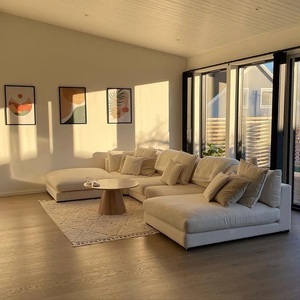 Meubles de salon de luxe en forme de U, sectionnels modulaires sans accoudoirs, 6 pièces, luxe - Product Image 2