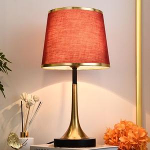 Lampe de table rouge de luxe moderne pour le trousseau de la mariée, style européen, lampe de chevet pour chambre de mariage, chaude et créative - Product Image 2