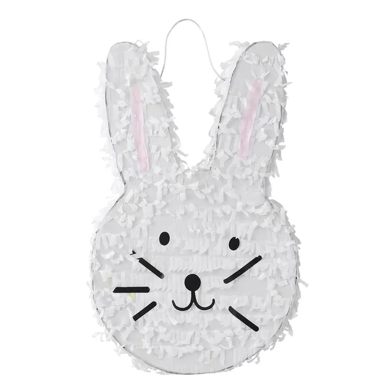 627111 13.8 "Lớn 3D Màu Hồng Trắng Bunny Rabbit Pinata Cô Gái Sinh Nhật Nguồn Cung Cấp Bên Phục Sinh Đồ Chơi