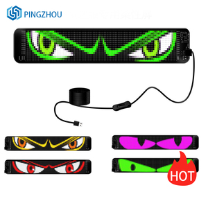 RGB đầy đủ màu sắc linh hoạt <span class=keywords><strong>LED</strong></span> hiển thị cho ô tô và xe tải văn bản lập trình hoạt hình kính chắn gió logo - Product Image 2