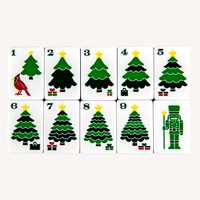 Fichas de Mahjong Americanas de Acrílico con Tema Navideño Blanco de 5 Capas, 160 Piezas, Juego de Regalo para el Hogar, Fichas de Cristal