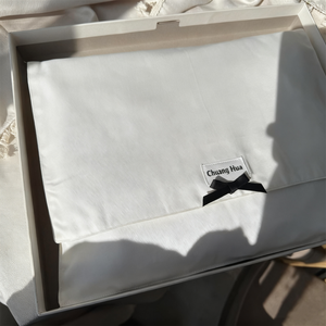 CH Custom Label Logo High Quality Cotton Envelope Dust Clothing Packaging Bag Jewelry Gift Pouch with <b>Hook</b> and Loop Strips - Product Image 2